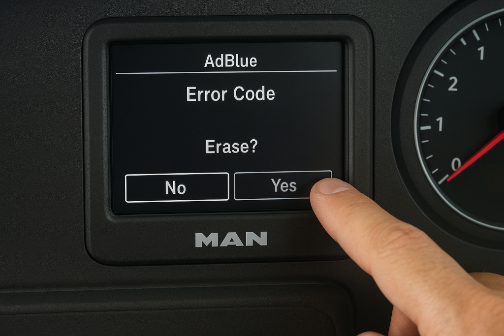 adblue löschen MAN